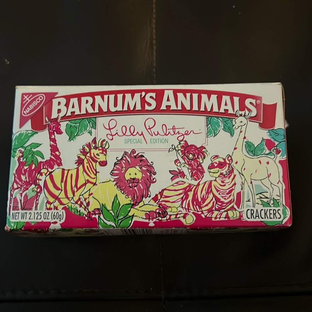 Lilly Pulitzer Barnum Animal Crackers Special Edition. Collector Item Only